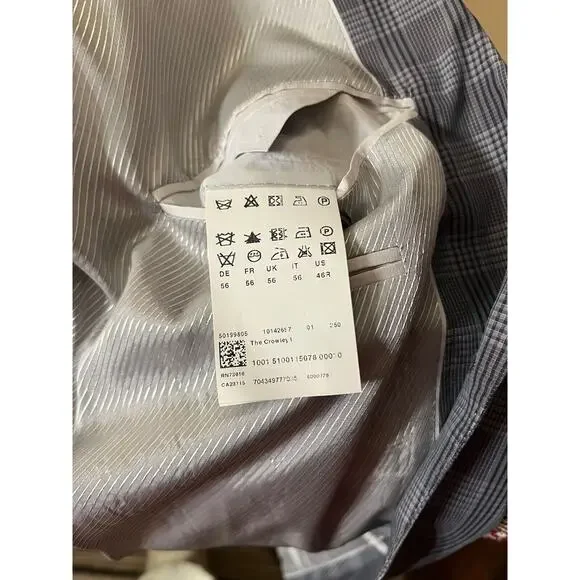 Hugo Boss Blazer Sport Coat Jacket Size 46 R